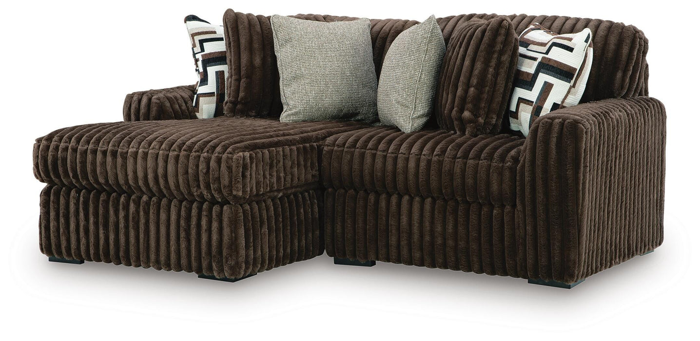 Midnight-Madness Sectional with Chaise - Furniture 2 Go- FL
