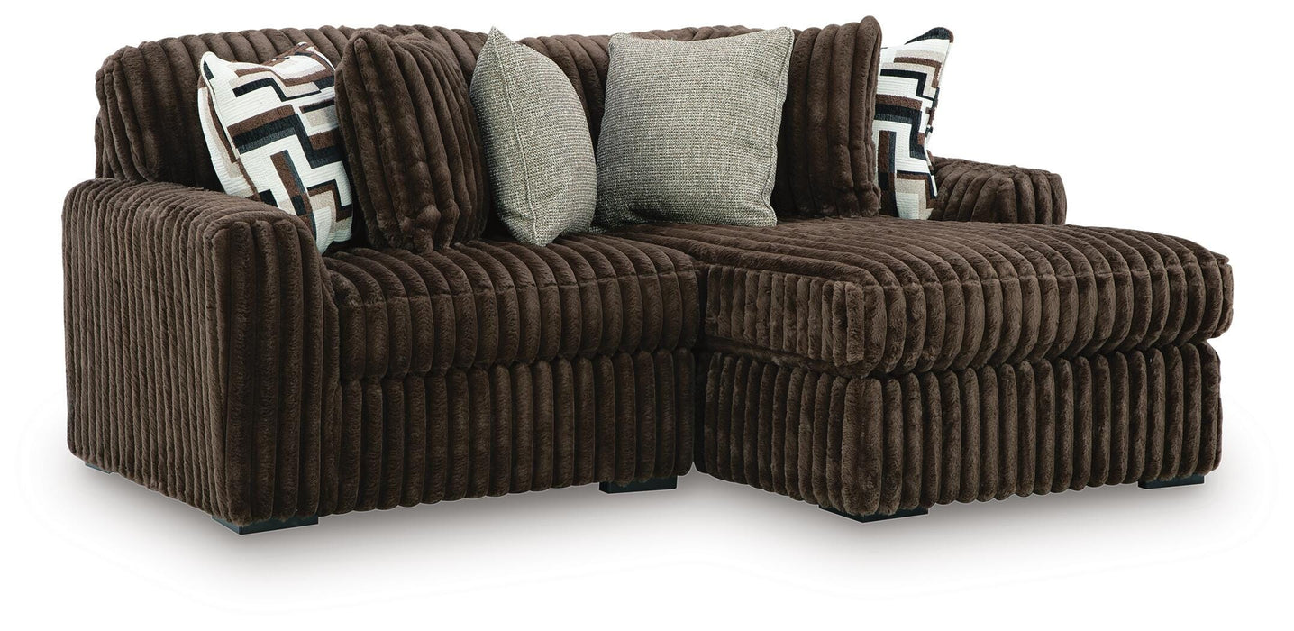 Midnight-Madness Sectional with Chaise - Furniture 2 Go- FL