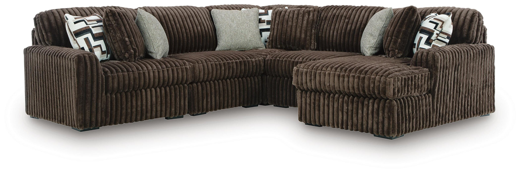 Midnight-Madness Sectional with Chaise - Furniture 2 Go- FL