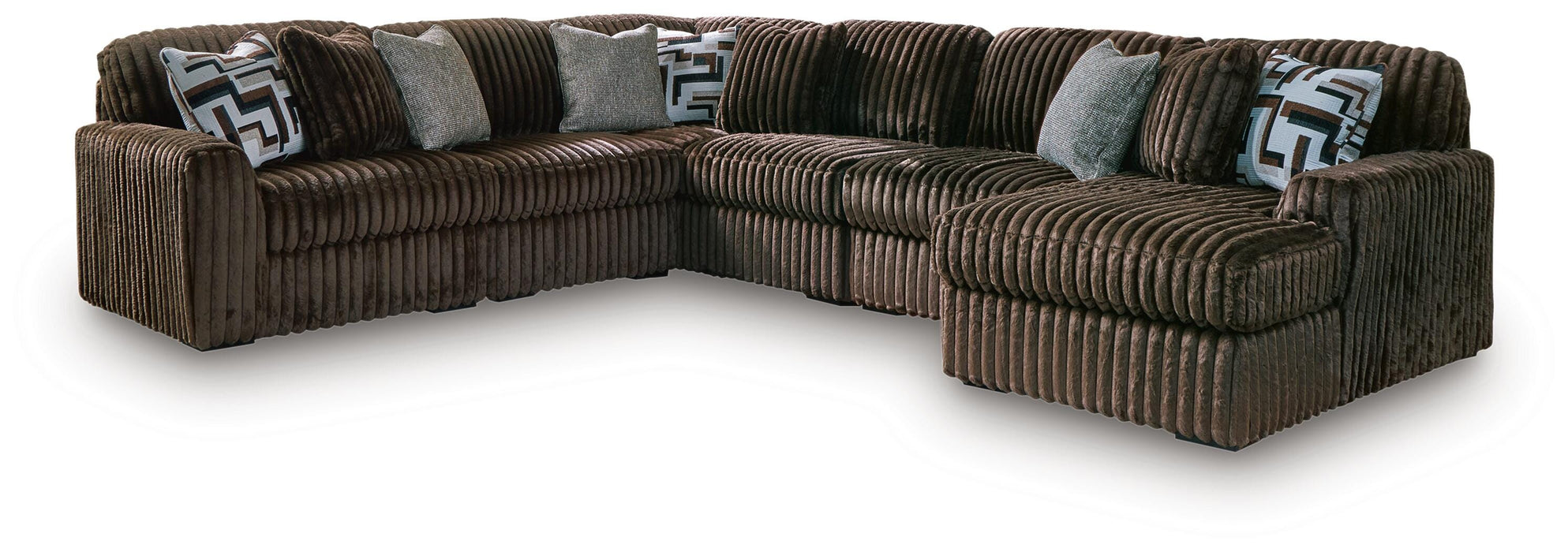Midnight-Madness Sectional with Chaise - Furniture 2 Go- FL