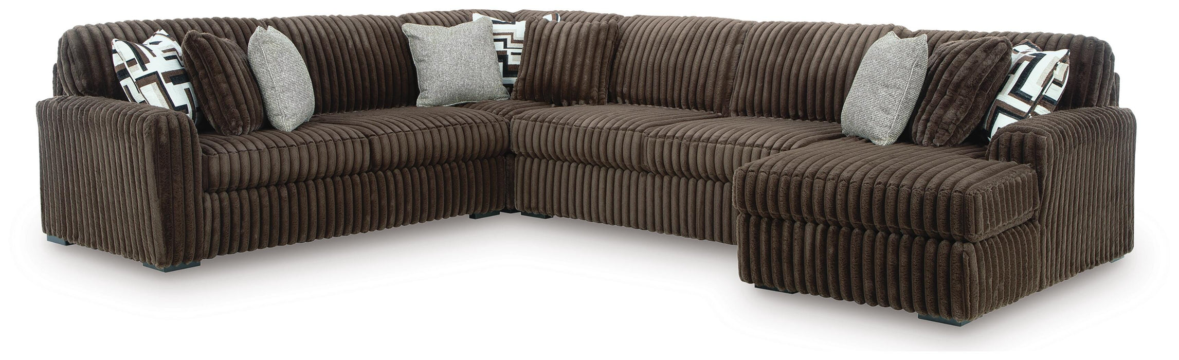 Midnight-Madness Sectional with Chaise - Furniture 2 Go- FL