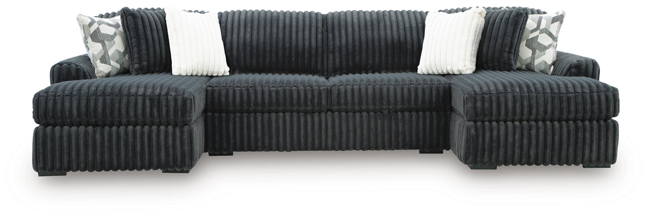 Midnight-Madness Sectional with Chaise - Furniture 2 Go- FL