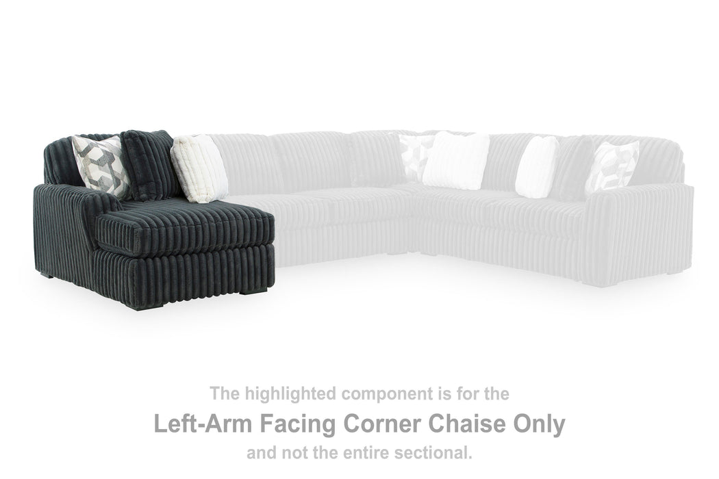 Midnight-Madness Sectional with Chaise - Furniture 2 Go- FL
