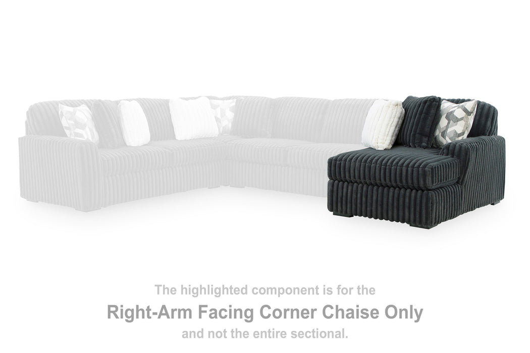 Midnight-Madness Sectional with Chaise - Furniture 2 Go- FL