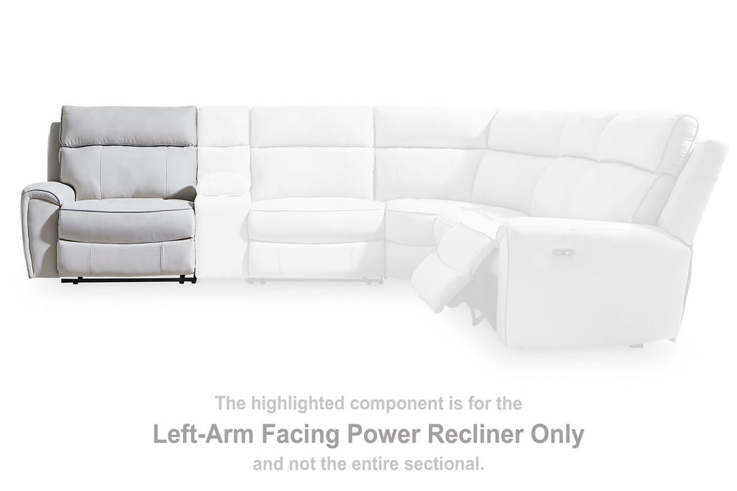 Social Pointe Reclining Sectional with Storage Consoles - Furniture 2 Go- FL
