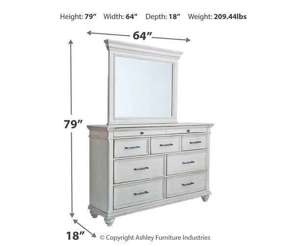 Kanwyn Dresser and Mirror - Furniture 2 Go- FL