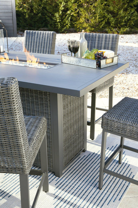 Palazzo Outdoor Counter Height Dining Table with 4 Barstools