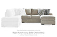 Calnita Sectional with Chaise - Furniture 2 Go- FL