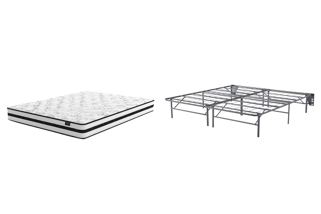 8 Inch Chime Innerspring Mattress Set - Furniture 2 Go- FL