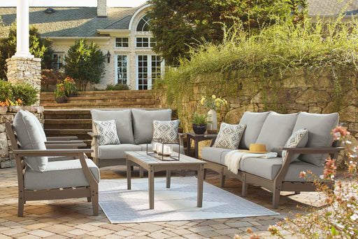 Visola Outdoor Sofa and Loveseat Set - Furniture 2 Go- FL