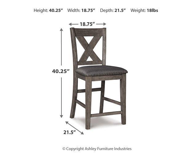 Caitbrook Counter Height Upholstered Bar Stool - Furniture 2 Go- FL