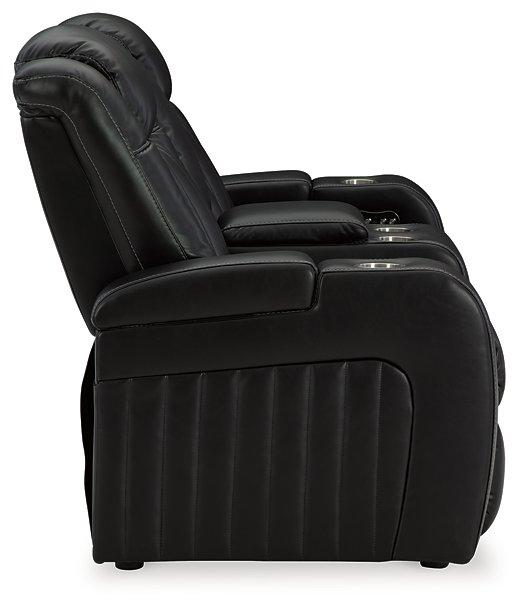 Caveman Den Power Reclining Loveseat with Console