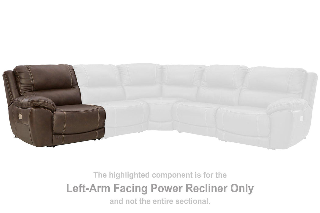 Dunleith Power Reclining Sectional Loveseat - Furniture 2 Go- FL