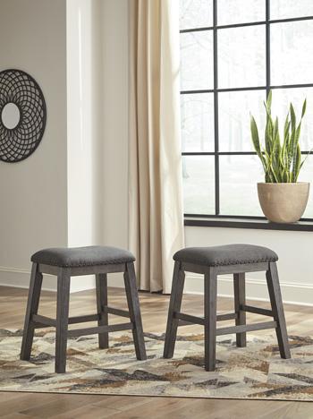 Caitbrook Counter Height Upholstered Bar Stool - Furniture 2 Go- FL