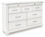 Kanwyn Dresser and Mirror - Furniture 2 Go- FL