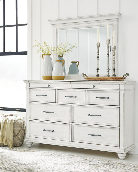 Kanwyn Dresser and Mirror - Furniture 2 Go- FL