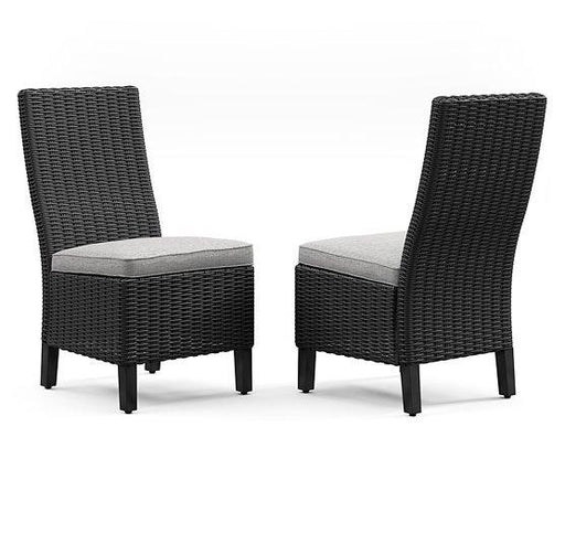Beachcroft Outdoor Side Chair with Cushion (Set of 2) - Furniture 2 Go- FL