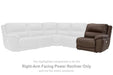 Dunleith Power Reclining Sectional Loveseat - Furniture 2 Go- FL