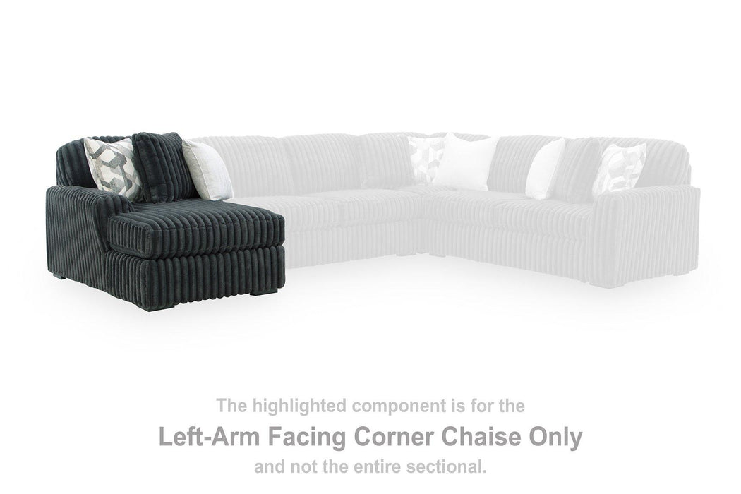 Midnight-Madness Sectional with Chaise - Furniture 2 Go- FL