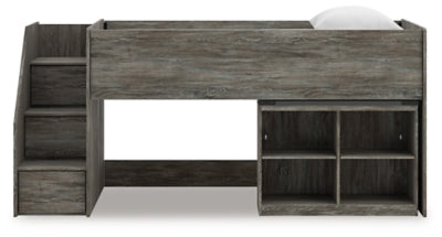 Frandern Loft Bed with Bookcase Storage - Furniture 2 Go- FL