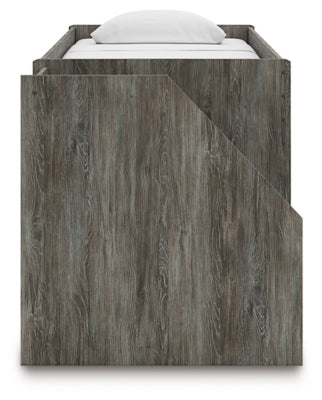 Frandern Loft Bed with Bookcase Storage - Furniture 2 Go- FL
