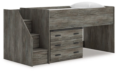 Frandern Loft Bed with Drawer Storage - Furniture 2 Go- FL
