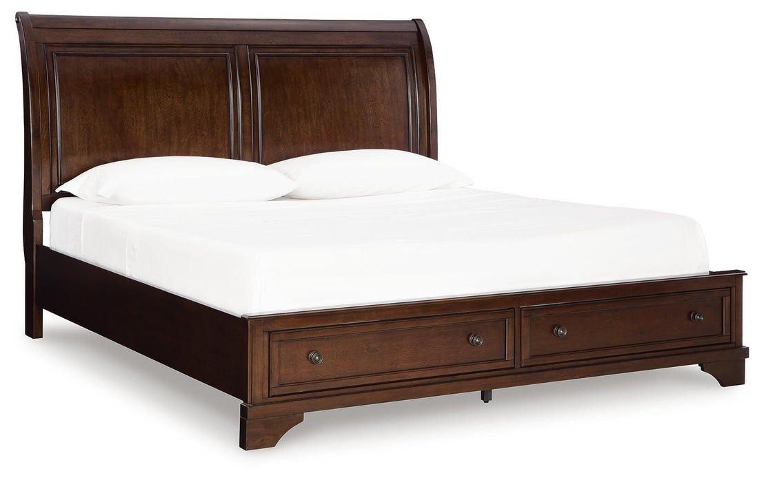 Trellington Sleigh Storage Bed - Furniture 2 Go- FL