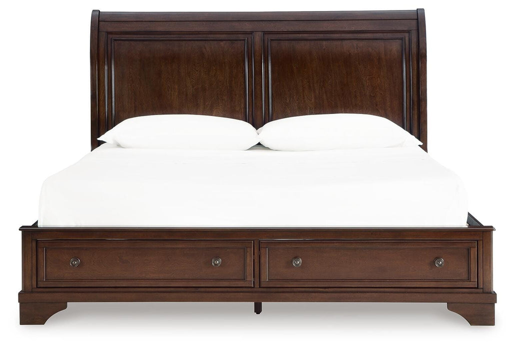 Trellington Sleigh Storage Bed - Furniture 2 Go- FL