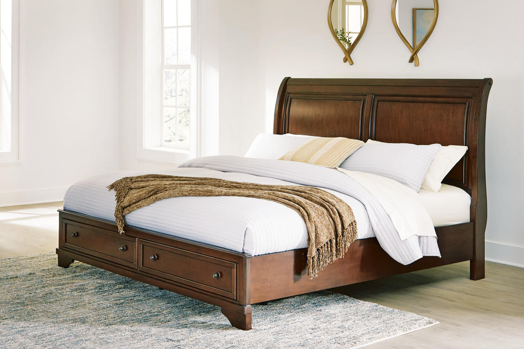 Trellington Sleigh Storage Bed - Furniture 2 Go- FL