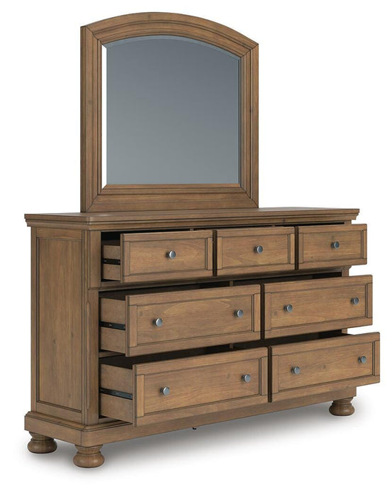 Feddinger Dresser and Mirror - Furniture 2 Go- FL