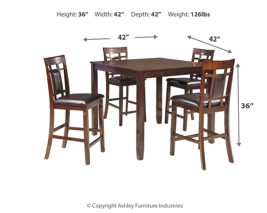 Bennox Counter Height Dining Table and Bar Stools (Set of 5) - Furniture 2 Go- FL