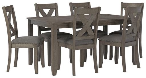 Caitbrook Dining Table and Chairs (Set of 7) - Furniture 2 Go- FL