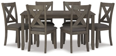 Caitbrook Dining Table and Chairs (Set of 7) - Furniture 2 Go- FL