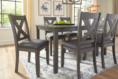 Caitbrook Dining Table and Chairs (Set of 7) - Furniture 2 Go- FL
