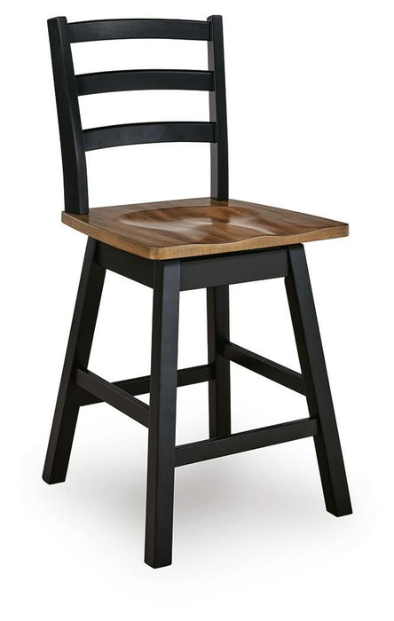 Wildenauer Counter Height Swivel Barstool - Furniture 2 Go- FL