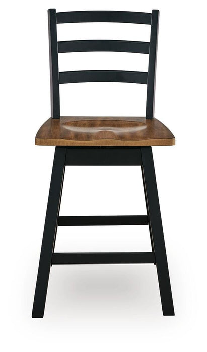 Wildenauer Counter Height Swivel Barstool - Furniture 2 Go- FL