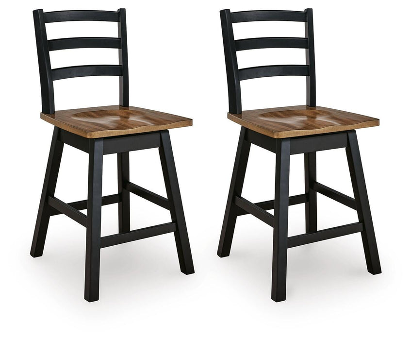 Wildenauer Counter Height Swivel Barstool - Furniture 2 Go- FL