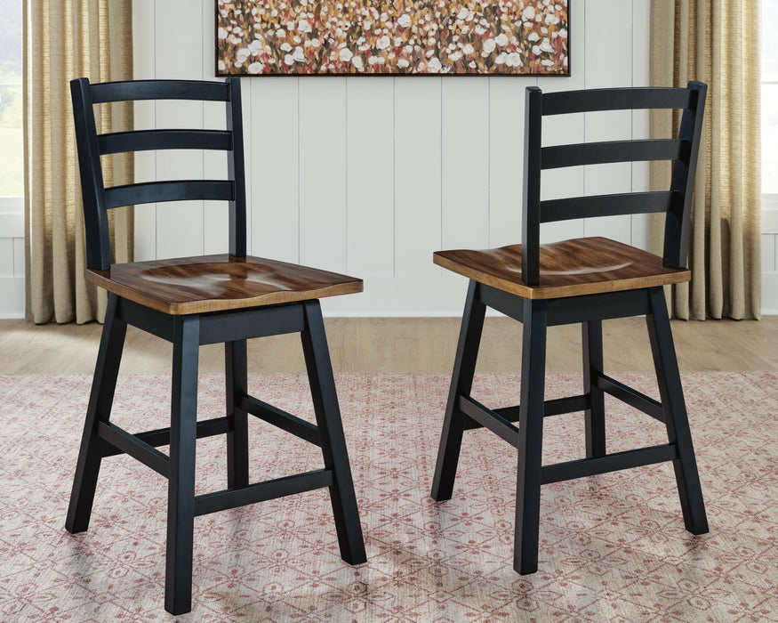 Wildenauer Counter Height Swivel Barstool - Furniture 2 Go- FL
