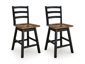 Wildenauer Counter Height Swivel Barstool - Furniture 2 Go- FL