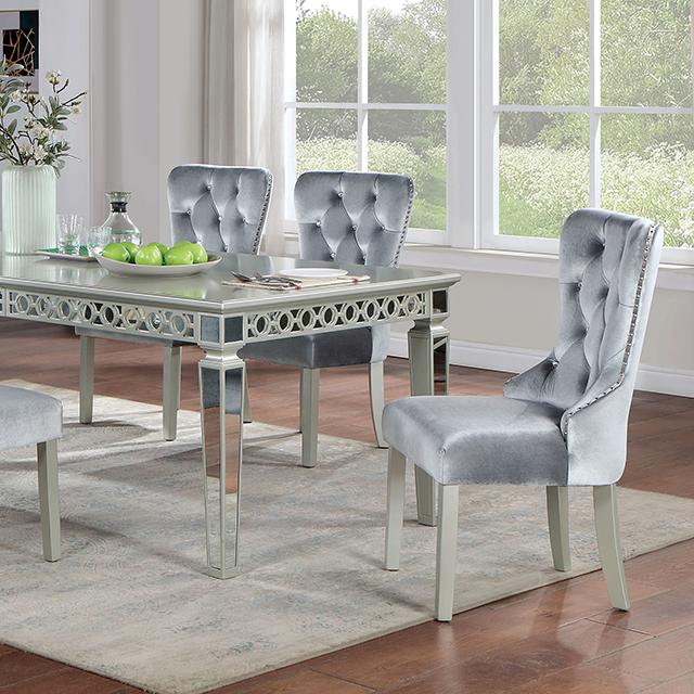 ADALIA Dining Table, Silver - Furniture 2 Go- FL