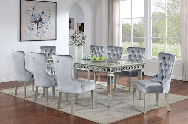 ADALIA Dining Table, Silver - Furniture 2 Go- FL
