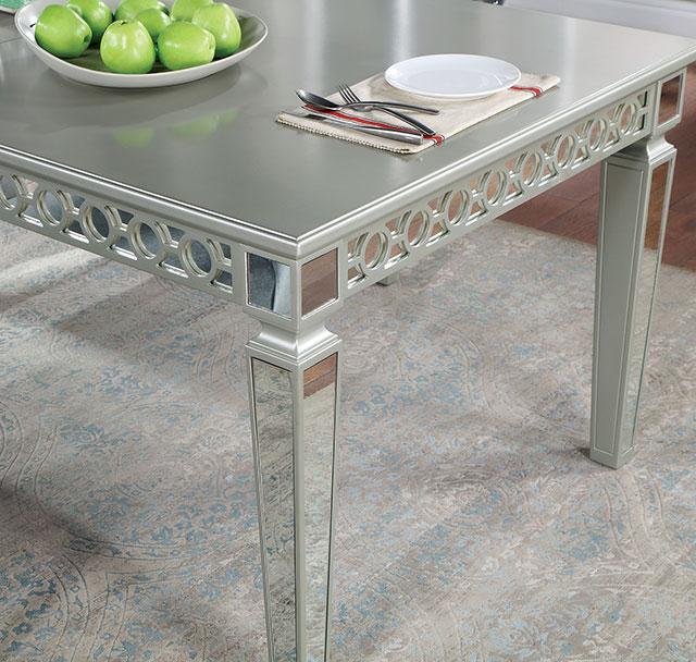 ADALIA Dining Table, Silver - Furniture 2 Go- FL
