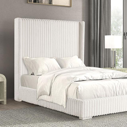 Cadwell E.King, Queen, & Full Bed White, Gray, & Black - Furniture 2 Go- FL