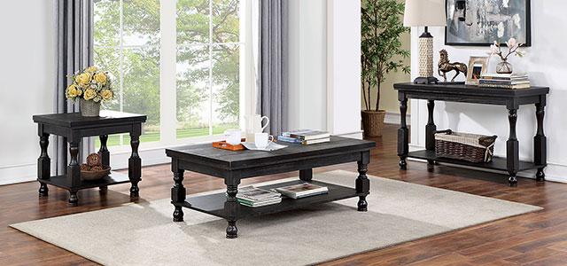 CALANDRA Sofa Table, Antique Black - Furniture 2 Go- FL