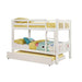 Cameron Dark Walnut, White & Gray Full/Full Bunk Bed - Furniture 2 Go- FL