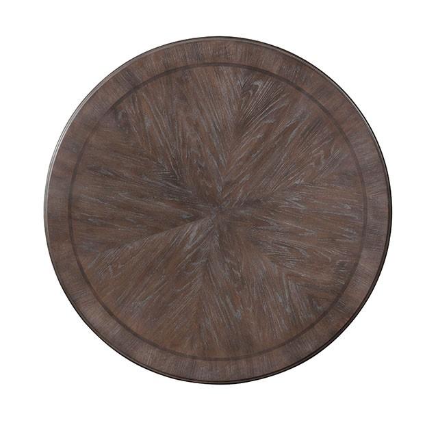 Arcadia Rustic Natural Tone Round Dining Table - Furniture 2 Go- FL