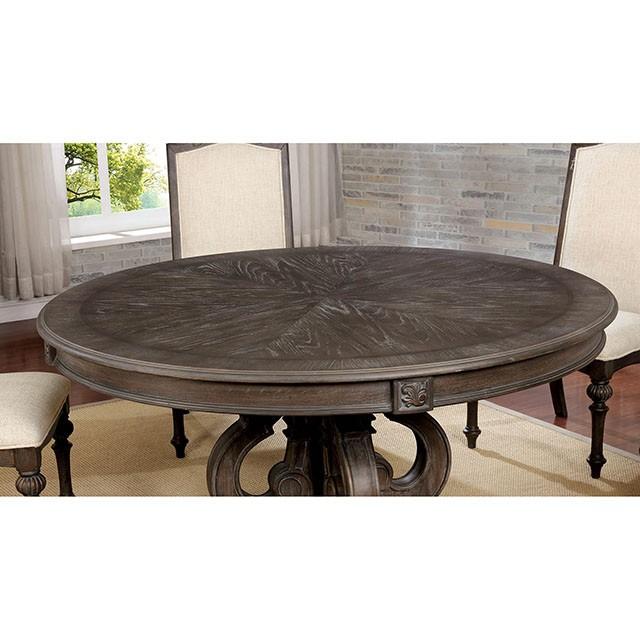 Arcadia Rustic Natural Tone Round Dining Table - Furniture 2 Go- FL