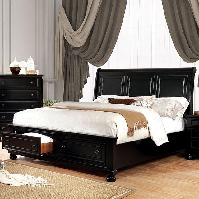 Castor Brown Cherry Queen, E.King, & Cal.King Bed - Furniture 2 Go- FL