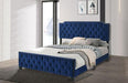 Charlize Bed Grey & Navy - Furniture 2 Go- FL