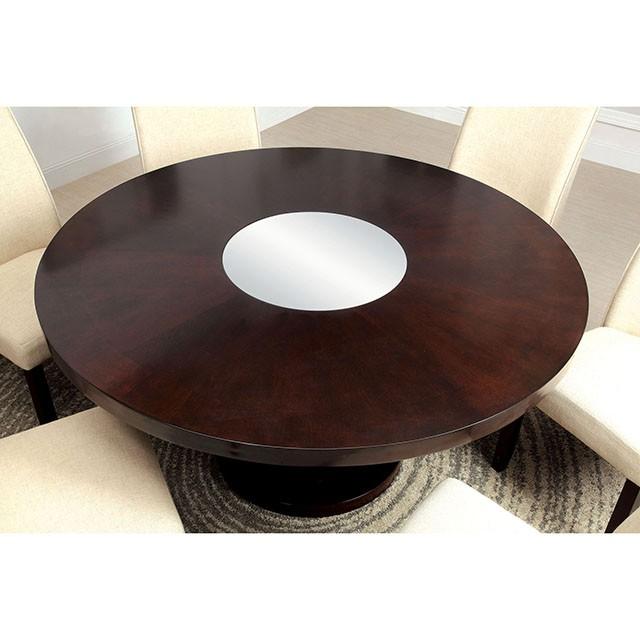 Cimma Espresso Round Dining Table - Furniture 2 Go- FL